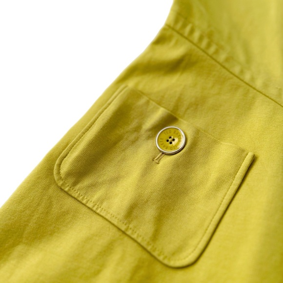 TED BAKER:Harmia pocket mustard yellow jersey dress size 1 - Picture 7 of 12